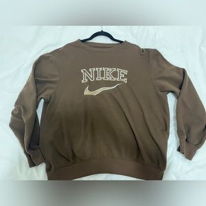 Nike embroidered crew neck sweatshirt